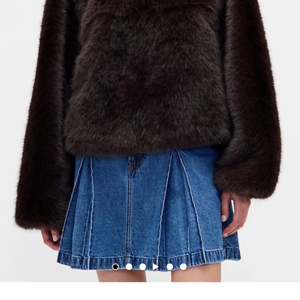 Gap × Sandy Liang Pleated Denim Mini Skirt